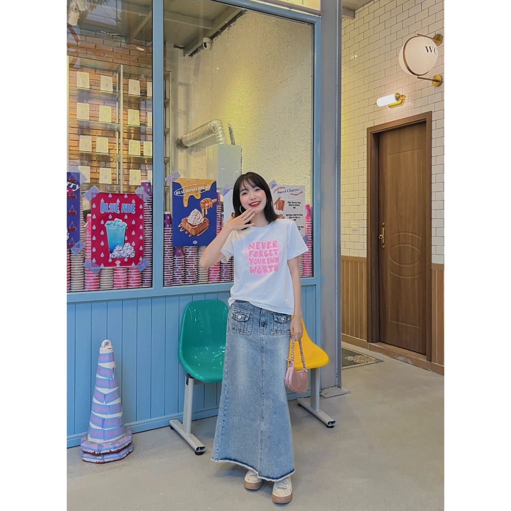 Chân Váy Jeans Dáng Đuôi Cá - MON SKIRT - GOÛT DE JUN