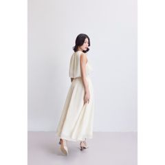 Set Áo Croptop Phối Chân Váy Dài Tơ Lụa Thanh Lịch (bán lẻ) - JIMIN SET - GOÛT DE JUN