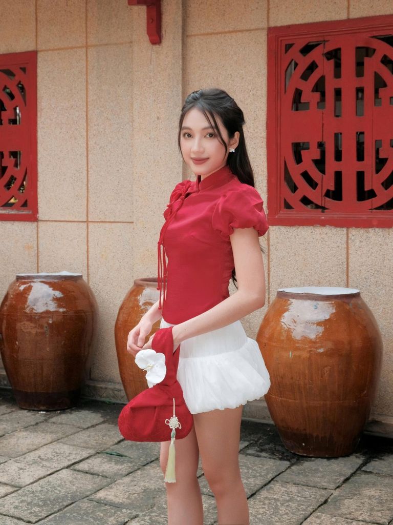Áo Nữ THIÊN TƯỚC Cổ Tàu Tay Bồng Trẻ Trung Cổ Điển GOUT DE JUN
