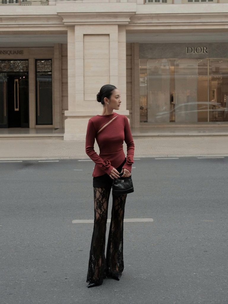 Quần Nữ IMMAR PANTS Chất Ren Xuyên Thấu Sexy Kiểu Dáng Lạ Mắt GOUT DE JUN