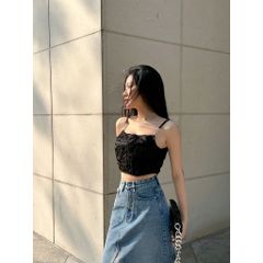 Áo Croptop Corset Hai Dây - MABELL TOP - GOÛT DE JUN