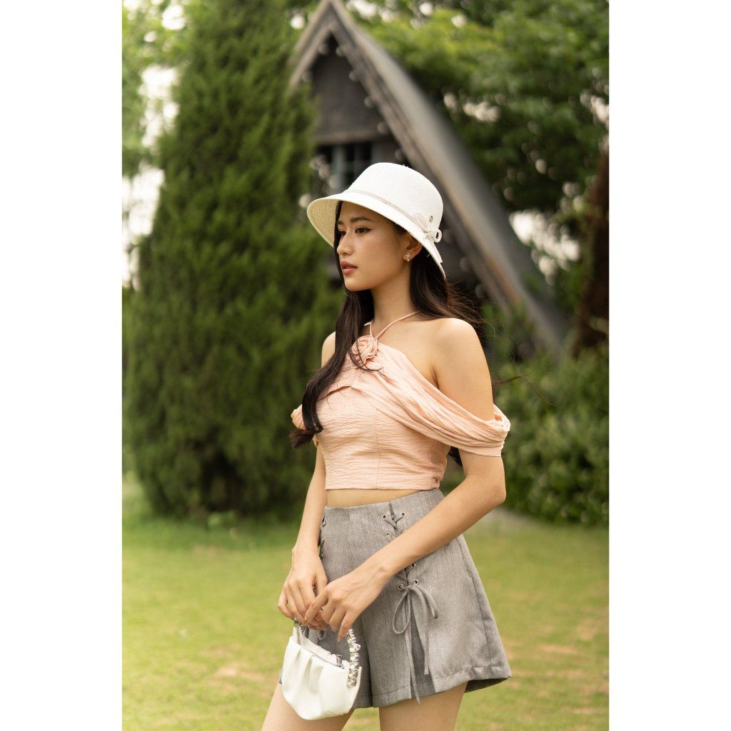Áo Nữ Thiết Kế Cổ Yếm Trễ Vai Tôn Dáng  - ORLI TOP - GOÛT DE JUN