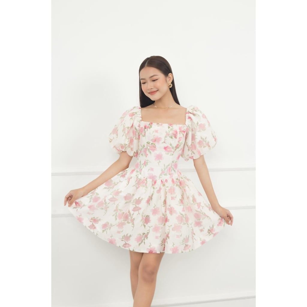 GOÛT DE JUN - Đầm hoa tay bồng - Maisie Dress