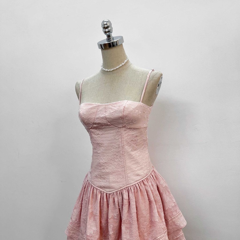 Đầm nữ hai dây thiết kế form xòe hai tầng HONI DRESS - GOÛT DE JUN
