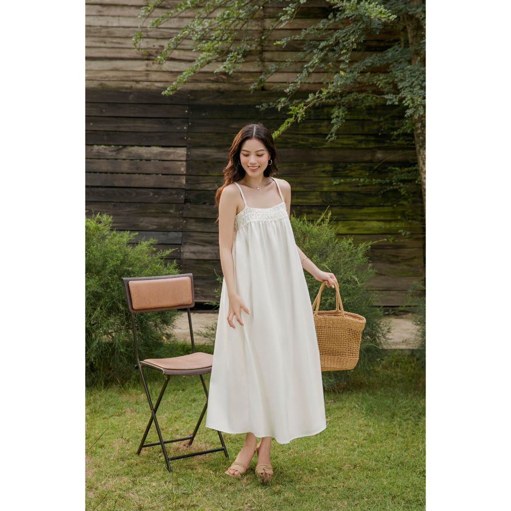 Đầm Maxi Nữ Dáng Xòe Hai Dây LAYBI DRESS - GOÛT DE JUN