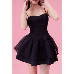 Đầm Nữ 2 Dây Cúp Ngực Dáng Xòe Tầng Nhẹ Nhàng Quyến Rũ - MINNA DRESS - GOÛT DE JUN