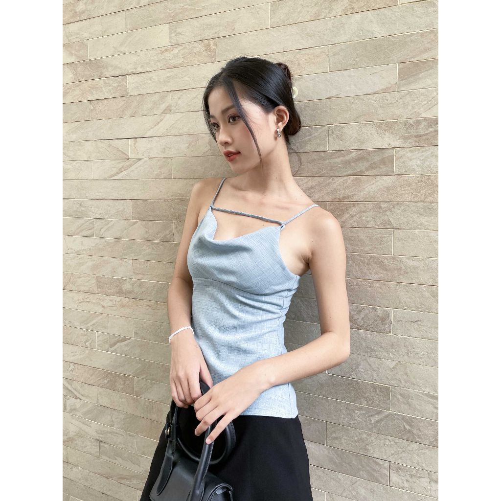 Áo Kiểu Nữ Ha Dây Cổ Đổ - SULLI TOP - GOÛT DE JUN