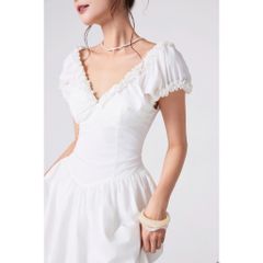 Đầm Nữ Dáng Dài Cổ V Dáng Xoè - DENZYS DRESS - GOÛT DE JUN