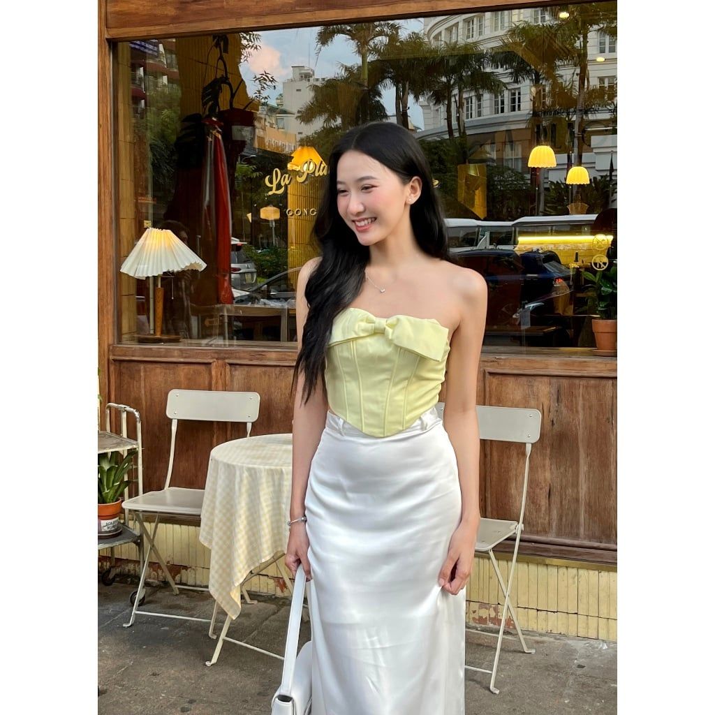 Áo Croptop Cúp Ngực Thiết Kế Corset Sexy - KATY TOP - GOÛT DE JUN