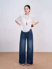 Áo Nữ Hoa Văn ZAYSID Tay Ngắn Mùa Hè Kèm Áo Bra GOÛT DE JUN