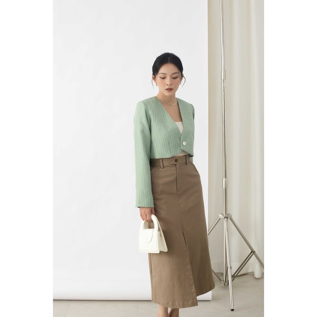 GOÛT DE JUN - Áo nữ croptop tay dài - Tifa top