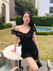 Áo Nữ NIELA Phối Bèo Nữ Tính Ôm Body Dễ Thương GOUT DE JUN