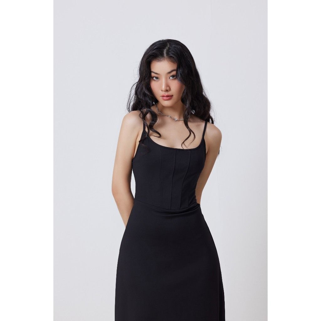 Đầm Nữ 2 Dây Basic Tôn Dáng Form Dài - YUMI DRESS - GOÛT DE JUN