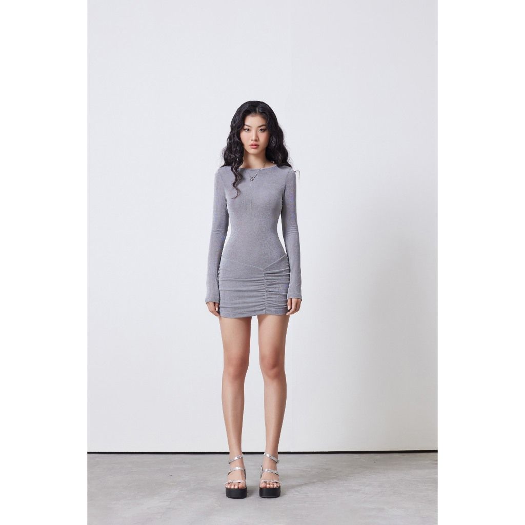 Đầm Body Nữ Tay Dài Nhún Eo Tôn Dáng - MIKELL DRESS - GOÛT DE JUN