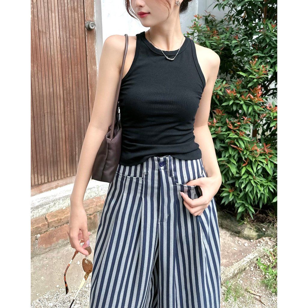 Quần Tây Nữ Ống Rộng Kẻ Sọc Hot Trend - NESSA PANTS- GOÛT DE JUN