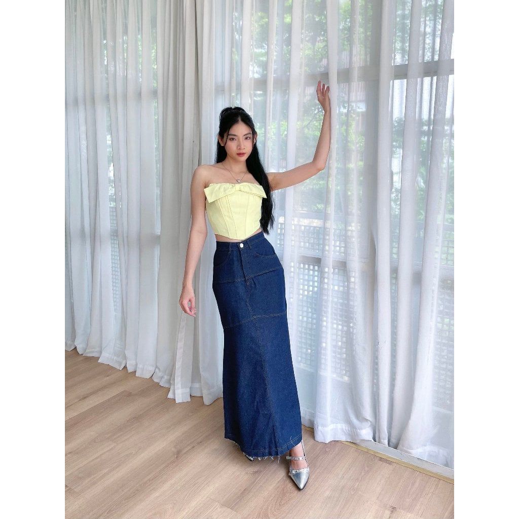 Chân Váy Denim Dáng Đuôi Cá - ENSEA SKIRT - GOÛT DE JUN