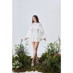 Áo Kiểu Nữ Freesize Phối Bèo Dễ Thương - CELLA TOP -  GOÛT DE JUN