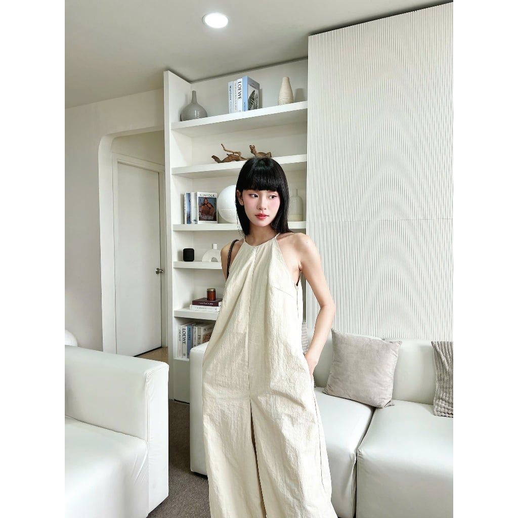 Jumpsuit Nữ Bộ Liền Quần Có Túi Chất Dù | CLEVIE JUMPSUIT | SECODEE