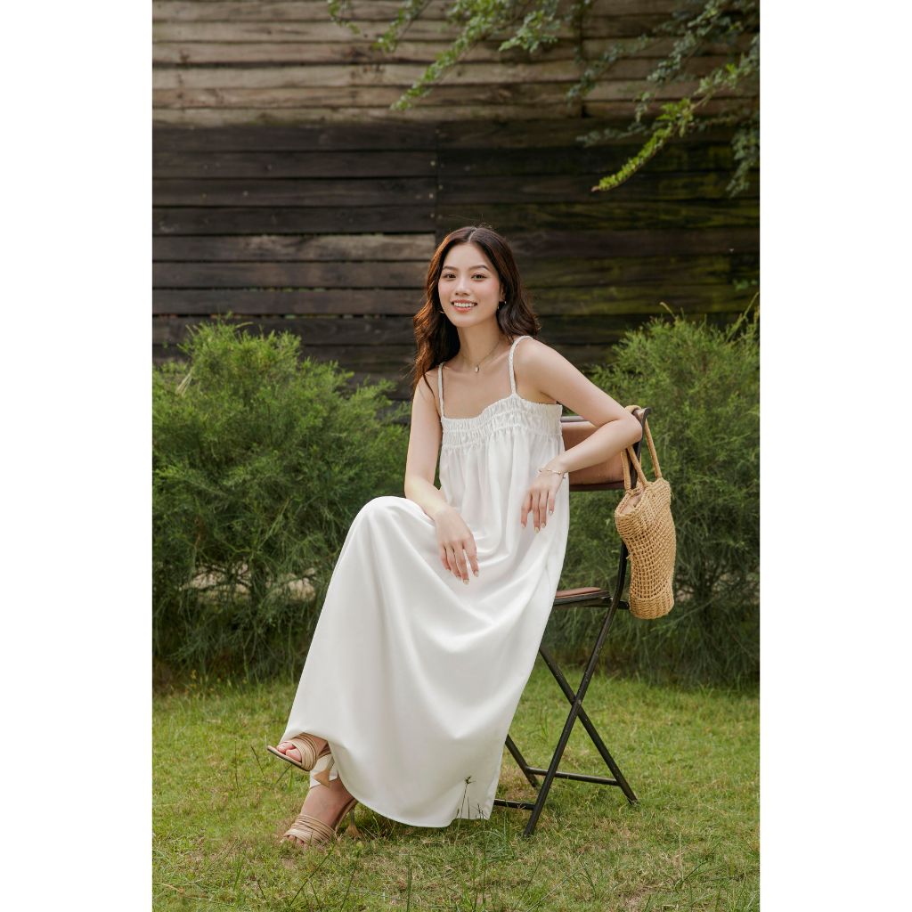 Đầm Maxi Nữ Dáng Xòe Hai Dây LAYBI DRESS - GOÛT DE JUN