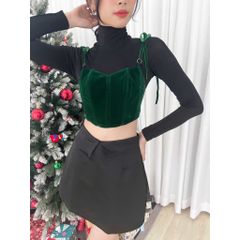 GOÛT DE JUN - Chân váy nữ thiết kế Tafta lưng cao - TYGOS SKIRT