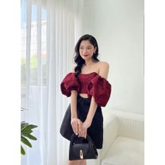 Áo croptop thiết kế corset trễ vai - POSIE TOP - GOÛT DE JUN