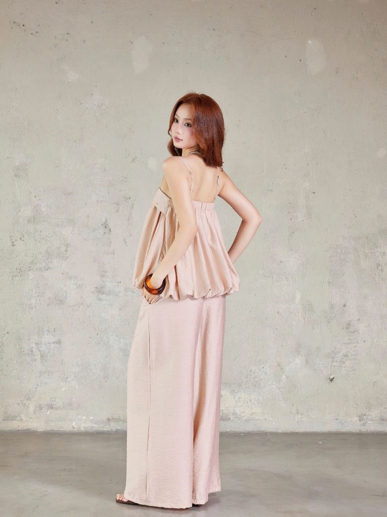 (Bán Lẻ) Set Nữ SOROW  Áo 2 Dây Form Bí Phối Quần Ống Rộng GOÛT DE JUN