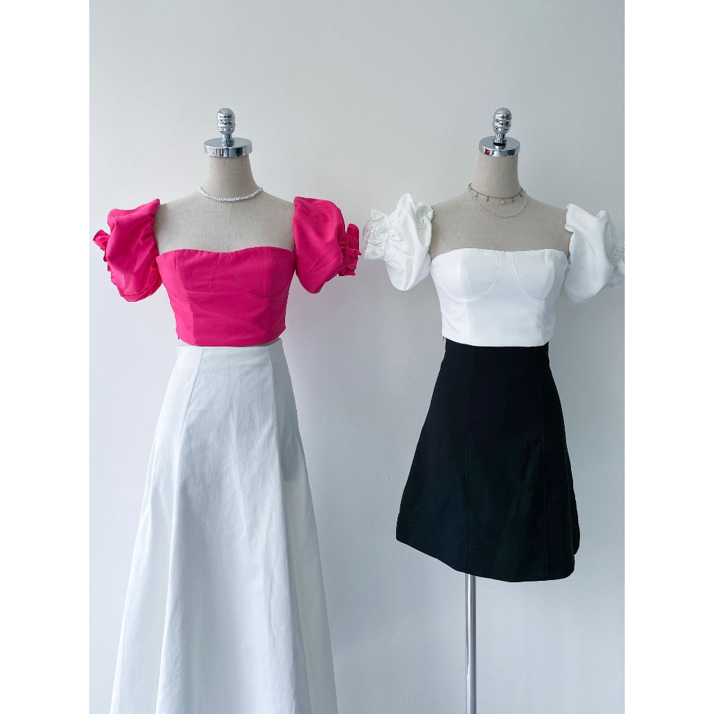 Áo Croptop Thiết Kế Trễ Vai RITTA TOP - GOÛT DE JUN