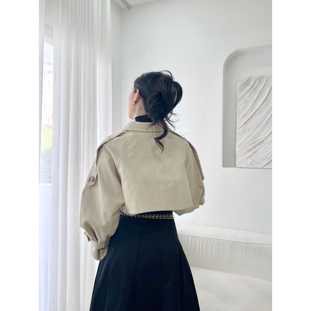 GOÛT DE JUN - Áo khoác croptop nữ kaki - JOSIE JACKET
