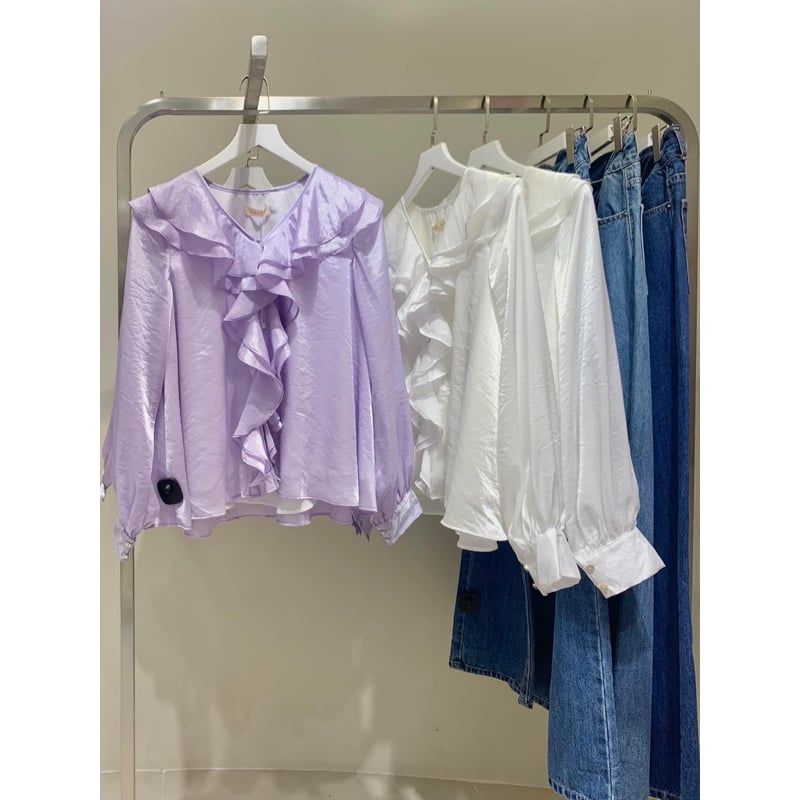 Áo So Mi Nữ Cổ Phối Bèo Nữ Tính - NALI TOP - GOÛT DE JUN