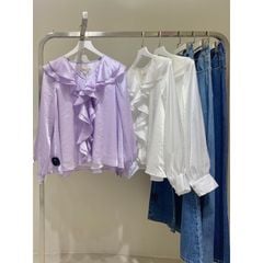 Áo So Mi Nữ Cổ Phối Bèo Nữ Tính - NALI TOP - GOÛT DE JUN