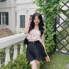 Áo Croptop Nữ 2 Dây Nhún Bèo JANRY TOP - GOÛT DE JUN