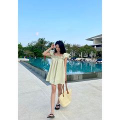 Đầm Nữ Babydoll Tay Phồng Dễ Thương - NAVIN DRESS - GOÛT DE JUN