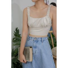 [Mã LT50 giảm 50k đơn 250k] Áo hai dây croptop Cut-out lưng Goût De Jun OLI TOP