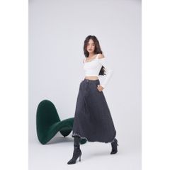 Áo Kiểu Croptop Tay Dài Trễ Vai Cut Out Tinh Tế - SHYNA TOP - GOÛT DE JUN