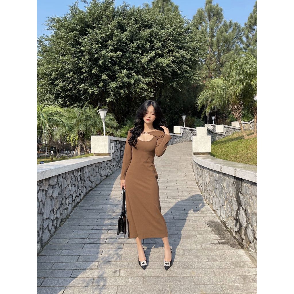 Set đầm thiết kế hai dây kèm áo cardigan DENA DRESS - GOÛT DE JUN