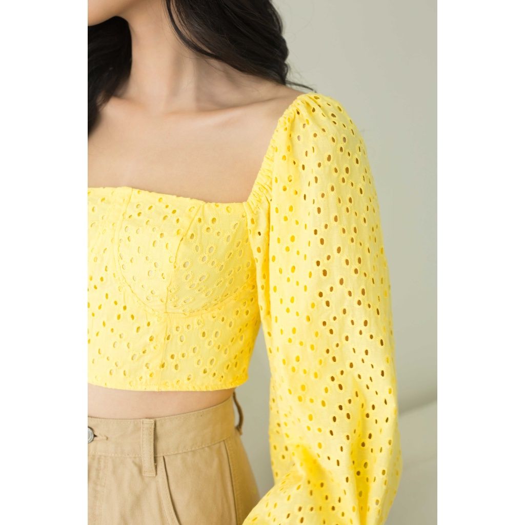 GOÛT DE JUN - Áo croptop tay dài - Jocasta Top