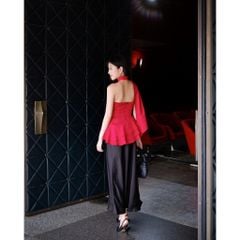 Áo Nữ Thiết Kế Lệch Vai Nhún Eo Xoè Tầng Tôn Dáng - CAMILA TOP - GOÛT DE JUN