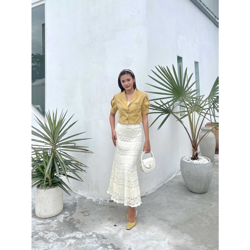 GOÛT DE JUN - Áo vest croptop 2 lớp - Amber Top
