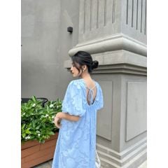 Đầm nữ tay bồng hoạ tiết nổi  ADORA DRESS - GOÛT DE JUN