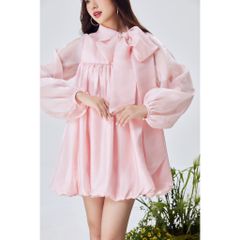 Đầm Nữ Babydoll Dáng Bí Tay Dài Hot Trend - LINA DRESS - GOÛT DE JUN