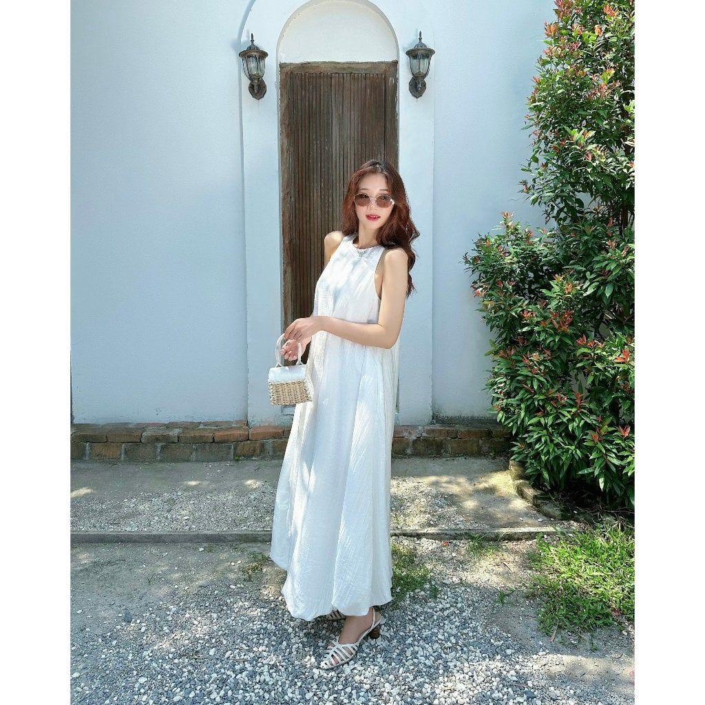 Đầm Nữ Maxi Đi Biển Freesize Dáng Bí Dễ Thương - GINIS DRESS - GOÛT DE JUN