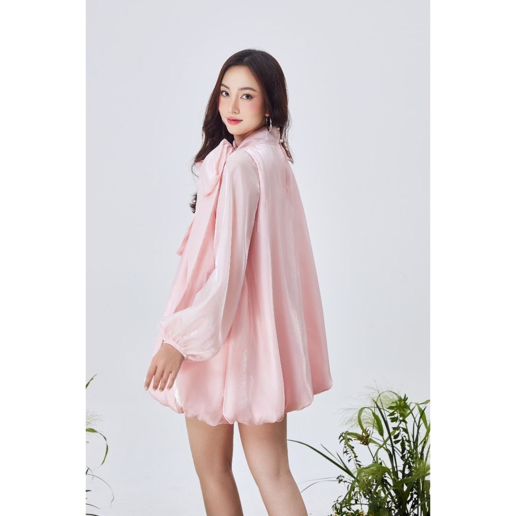 Đầm Nữ Babydoll Dáng Bí Tay Dài Hot Trend - LINA DRESS - GOÛT DE JUN