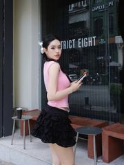 Áo Thun Sát Nách Nữ Basic Ôm Body Phối Ren - KEENA TOP - GOÛT DE JUN