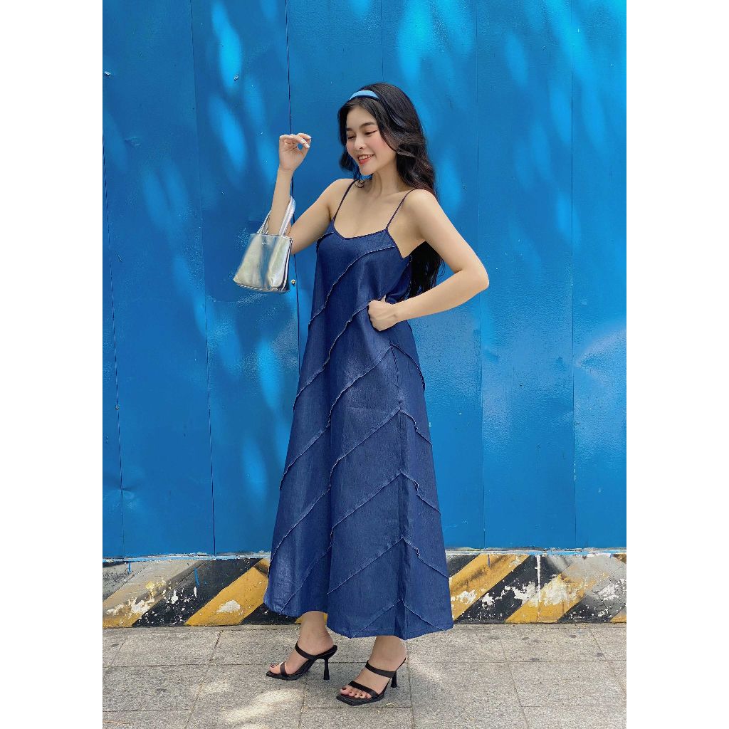 Đầm Hai Dây Kiểu Dáng Xòe Form Dài Trẻ Trung - RIAL DRESS - GOÛT DE JUN