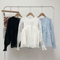 GOÛT DE JUN - Áo nữ babydoll tay dài - Leza Top