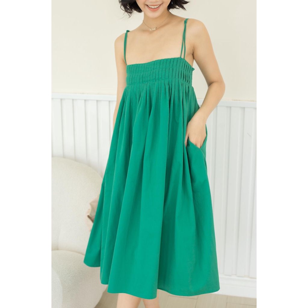 GOÛT DE JUN - Đầm hai dây may xếp li cách điệu - Sofie Dress