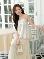 Áo Kiểu Nữ YAGHAN TOP 2s Form Bí Ngô Dễ Thương GOUT DE JUN