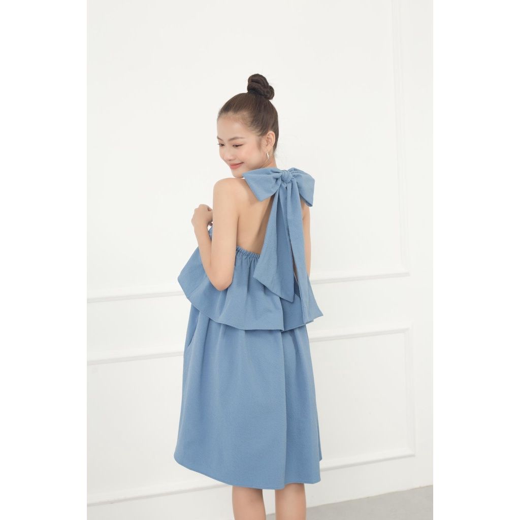 GOÛT DE JUN - Đầm babydoll cột nơ cổ - Jany Dress