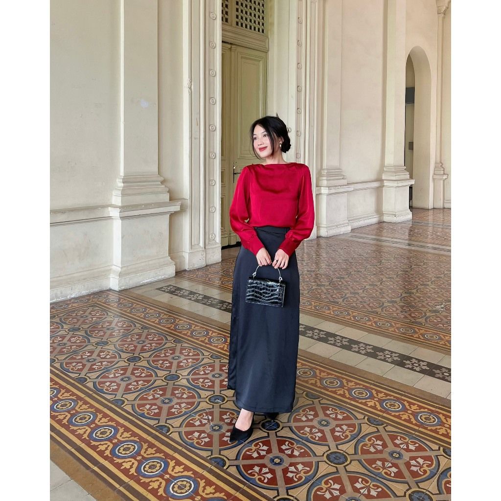Áo Kiểu Nữ Lụa Mịn Thiết Kế Hở Lưng - PINIE SHIRT - GOÛT DE JUN