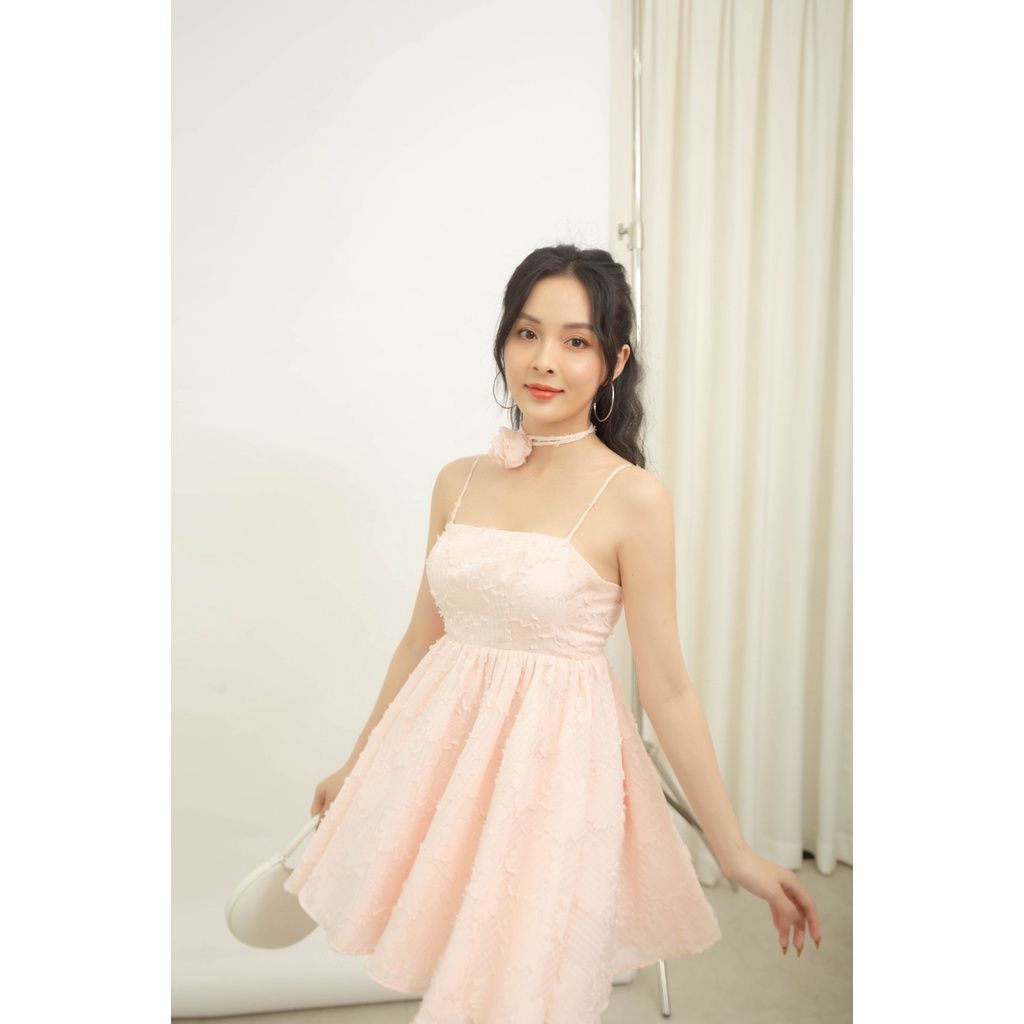 Đầm Nữ 2 Dây Hở Lưng (Tặng Kèm Hoa) MINA DRESS - GOÛT DE JUN